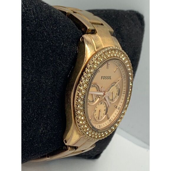 Fossil ES3003 Women's Rose Gold Stainless Steel Analog Dial Quartz Watch RU111 - Picture 4 of 11